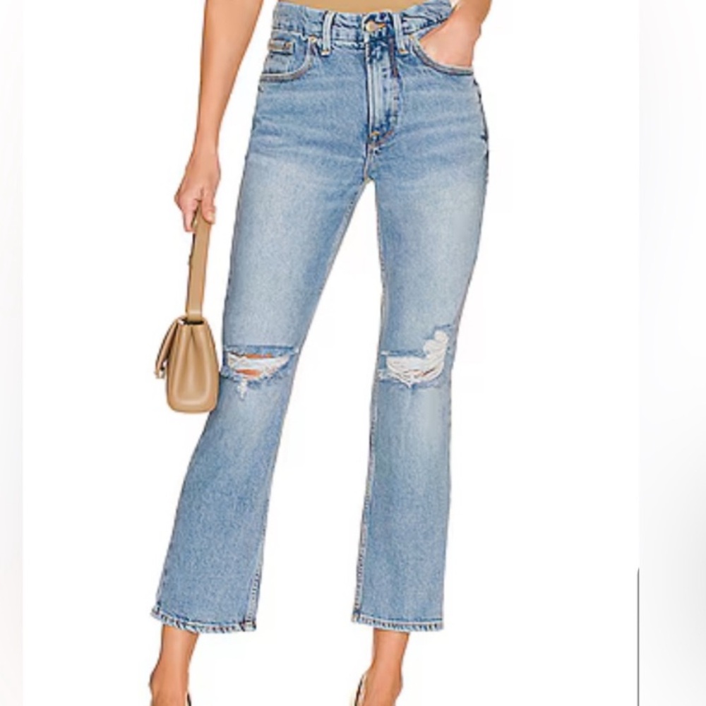 Good American Light Blue Straight Leg Jeans